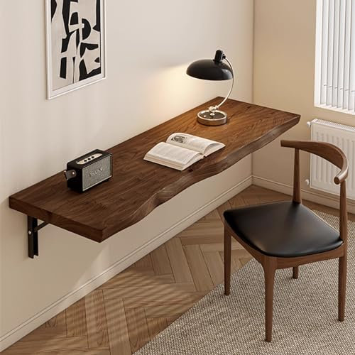 Wandklapptisch Schreibtisch Klapptisch Esstisch,Klappbarer Schwimmender Aus Holz,Klapptisch Wand,Wandklapptisch Massivholz,Wandtisch,Wandtisch Klappbar Für Waschküche,Küche,Kleiner Raum ( Color : A ,
