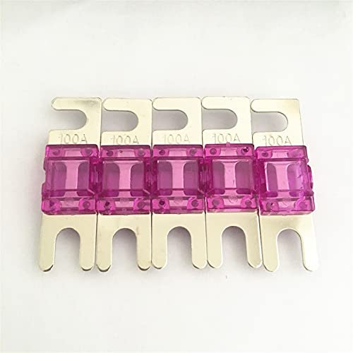 5 teile/los 20A 30A 40A 50A 60A 80A 100A Vernickelt Auto Audio AFS Sicherung Mini Auto Sicherung Sicherung (Size : 20A)
