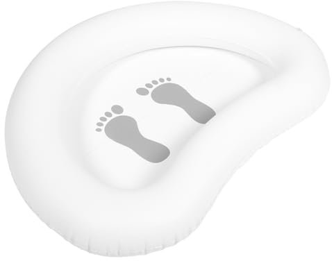 CIYODO Inflatable Pvc Foot Bath Basin Silicone Shower Foot Scrubber, Easy to Clean and Store, Portable for Camping and Outdoor Activities, Pool Use