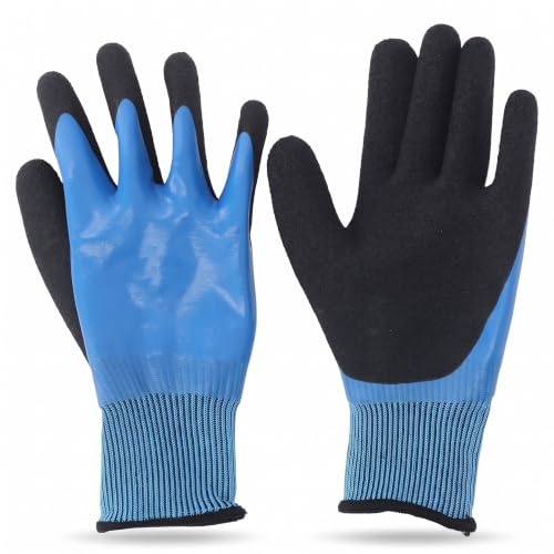 SENECESLI Elektrisch Isolierte Handschuhe, 1000 V Hochspannungsbeständig, Wasserdicht, Sichere Arbeitshandschuhe, 360° Isolierende Elektrikerhandschuhe, Rutschfeste Gummihandschuhe für