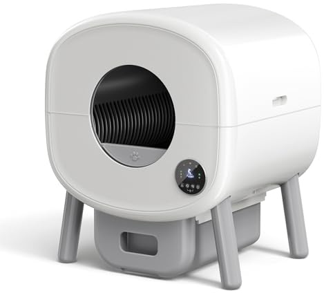 Fudajo Selbstreinigende Katzentoilette 76 L, Katzenklo automatisch 55 x 50 x 66,5 cm, elektrisches Katzen Klo mit App-Steuerung und USB-Anschluss