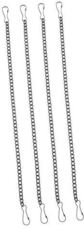 BUGUUYO 4stücke Aufhängekette Mit Haken Für Vogelhäuschen Pflanzgefäße Körbe Laternen Windspiele Ornamente Indoor Und Outdoor