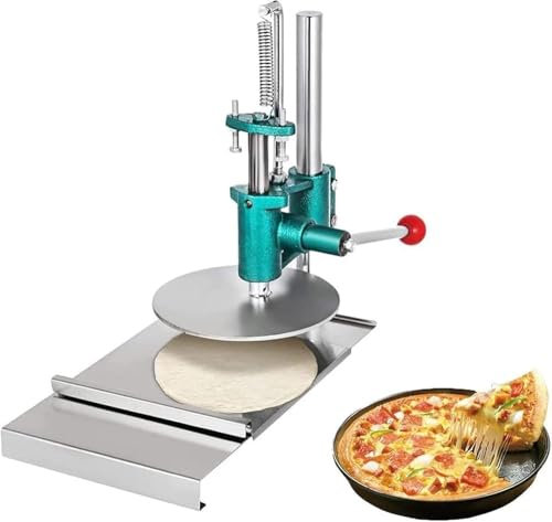 Elektrische Pizzateigpresse, Edelstahl, manuelle Teigwalze, Pastamaker – perfekt für Pizzateig und Gebäck