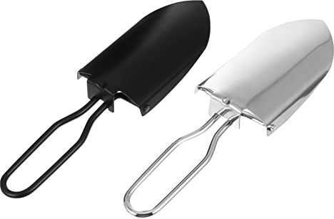 POPETPOP 3 Ensembles Pelle De Jardinage Pelles D'extérieur Taller Petite Pelle De Jardin Pot Semis Bac À Semis Pelle À Outils De Jardinage Pelles De Camping Acier Inoxydable 2 Pièces * 3