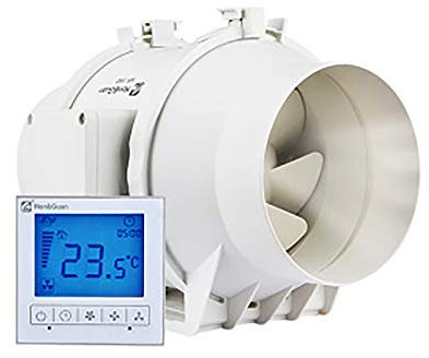 Queeucaer Rohrventilator Badlüfter Ventilator Wandlüfter Turbo Motor Dunstabzug WC Küche Runder Abluftventilator, 3-Gang-Rohrventilator, Abluftventilator