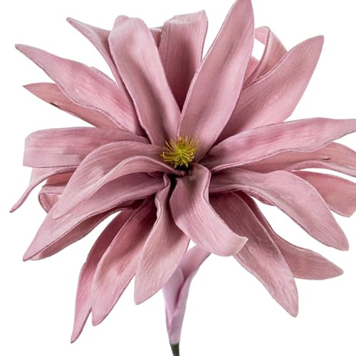 Set de 6 Flores Artificiales de Espuma eva, plastico y Papel Violeta 20x20x65cm