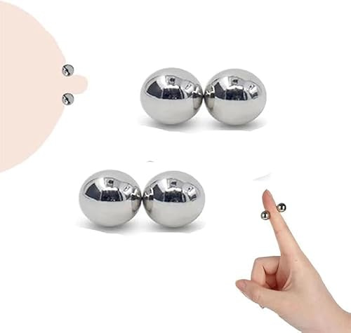 2 paires Métal Boules Pinces à Tétons Ø 1cm magnétiques Clitoridienne | YILUQIFLY stimulation SUBS Flirt érotique Intime Jeux SM jouets sexuels adultes Femmes Hommes Couples Cadeau débutant