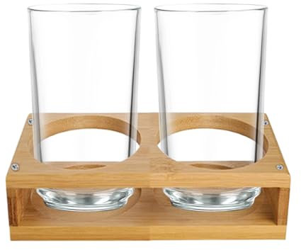 Verres à vin Halter - Porte-verre à vin pour le plan de travail, stockage en verre et présentation | Assiettes de service à 2 voies Organisateur de stockage pour la cuisine de la cuisine Célébration d