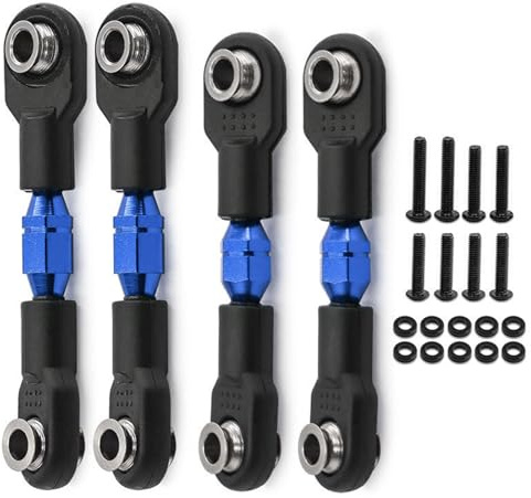 THINCAN 4 Pieces Links Alloy Adjustable Turnbuckles Rods For Improved Stability In Remote Control Vehicle Adjustable Aluminum Links