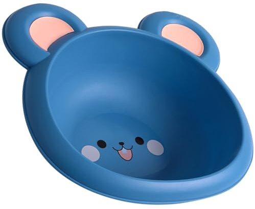 MUELODSIC Bañera para Niños Patrones de Dibujos Animados, Lavabo de Plástico Pp, Diseño Compacto y Fácil de Limpiar para Lavar la Cara Baño