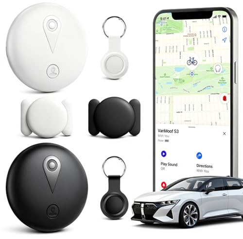 2 mini rastreadores GPS magnéticos – Rastreador de vehículos sin cuota mensual – Rastreador GPS en tiempo real con aplicación para smartphone Android e iOS, rastreador GPS para coches, bicicletas
