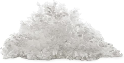 PROCAVE Bastelwatte aus 50% silikonisierten Poly-Kugeln & 50% Schaum-Sticks - 1kg Füllwatte - Waschbare Stopfwatte für Kuscheltiere- Kissen-Füllung weich - Füllmaterial gemischt - Made in Germany