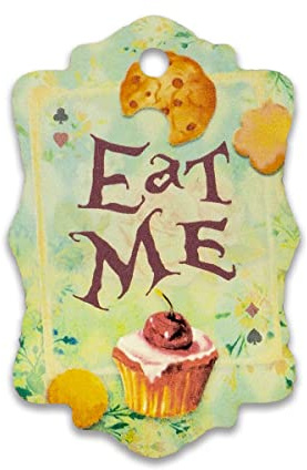 Summer-Ray, 50 etichette regalo a tema Alice nel paese delle meraviglie (Mangiami)