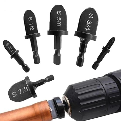 Uadme Expansor de Tubo de Cobre, Juego de Reparación HVAC 6 Piezas, Herramienta de Ensanchamiento de Aire Acondicionado Tubo Expansor, Expansor de Tubería Manual,para Acondicionador Compresion Tuberla
