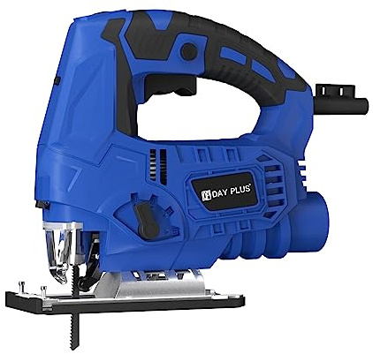 4500W Electric Jigsaw Cutter 6 Speed Laser Guide 45° Pendulum Wood Metal Jig Saw, 100mm Wood Cutting, 10mm Steel Cutting, 30mm Plastic Cutting，2M Wire