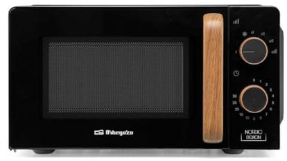 Microondas ORBEGOZO MI2120 Negro Nórdico 20L