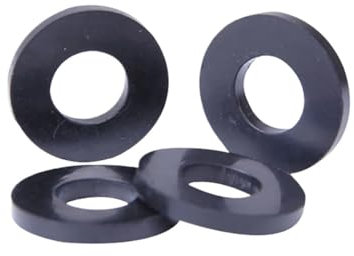 Junta de caucho de nitrilo negro, arandela de sellado de junta tórica NBR, tubo de grifo impermeable, junta plana Rectangular, 10/50 Uds. (Color : 50pcs, Size : 4x14x3mm)
