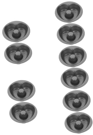 Amosfun 10pezzi Per Ciambelle Carbonio Antiaderente Mold Per Dolci Utensili e Pasticcerie Facile Demouldare e