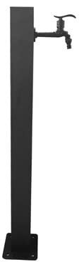 DPNABQOOQ Robinet de Jardin Robinet d'extérieur en Acier Inoxydable Robinet d'extérieur Noir Robinet mitigeur d'extérieur Colonne Robinet Simple Froid