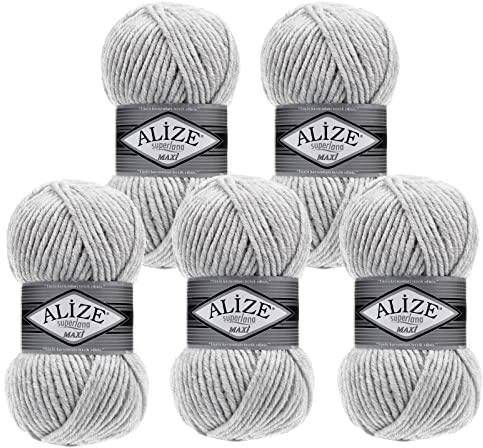 500g Strickgarn Strickwolle Alize Superlana Maxi 25% Wolle, Farbwahl