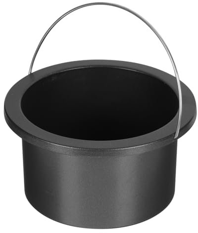 BESTYASH Non-stick Wax Melting Pot Inner Bowl 101mm Aluminum Wax Heater Container for Hair Removal Waxing Supplies Random Color