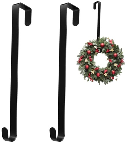 Christmas Door Wreath Hanger Wreath Hanger for Front Door Wreath Hook for Front Door for Hanging Clothes Scarves for Valentines Day Easter Front Door Decorations Wreath Hook