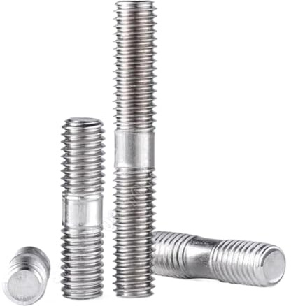 Varilla roscada de doble extremo de acero inoxidable 304 M6 M8 M10 | Perno prisionero sin cabeza | Barra de doble rosca for uso industrial y alimentario(80mm-M8 3pcs)