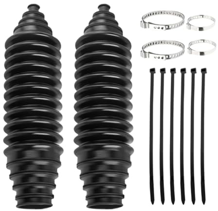 Kit Fuelle De Cremallera De Dirección – Juego De 12 Piezas De Silicona Con Abrazaderas & Bridas | Protector Antipolvo Para Rótula De Dirección | Accesorio De Coche Resistente & Duradero