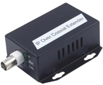 Phyachelo Extender Ethernet IP 1 pezzo tramite kit di rete coassiale HD, cavo coassiale EoC, cavo coassiale per telecamere CCTV di sicurezza, facile da usare (B)