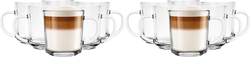 Glasmark Krosno Verre A Eau Ensemble De 6 À Eau À Café À Thé À Cappuccino 250Ml (Lot de 2)