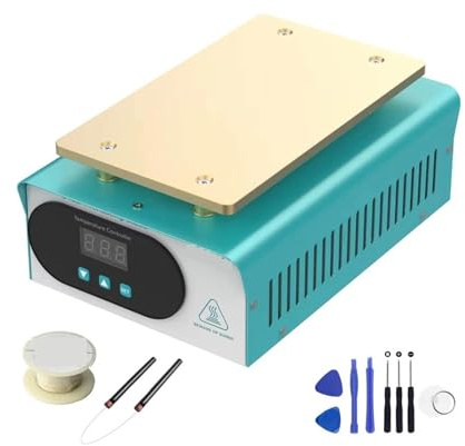 Poste de préchauffage, Station de préchauffage + accessoires 7 pouces Préchauffeur Plateforme numérique Plaque chauffante for écran LCD téléphone Séparateur 946S