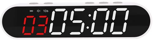 Sxhlseller Minuteur de Fitness à Intervalles, Horloge d'entraînement Portable avec Batterie 1500 MAh et Télécommande pour Salle de Sport à Domicile, Prend en Charge Le Chronomètre Tabata HIIT EMOM,