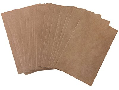Logbuch-Verlag 50 mini papperspåsar kraftpapper brun 6,3 x 9,3 cm papperspåse liten påse smycken förpackning frön tablett give-away sammetspåse globuli