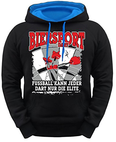 No Fight No Glory Herren Kapuzenpullover Dart Biersport Motive Dartsport S - 5XL