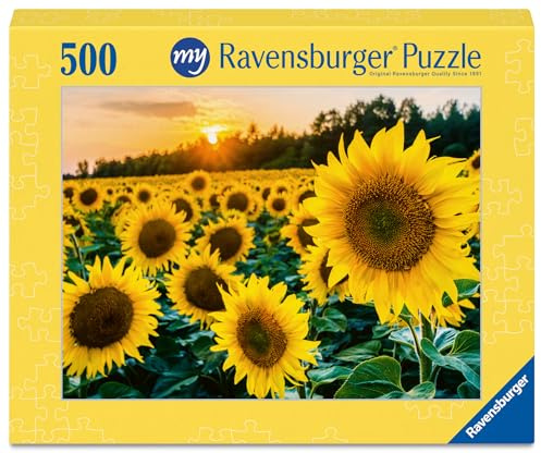 Ravensburger Fotopuzzle 500 Teile mit eigenem Bild Querformat Gelb | 500 Teile, Zum Selbstgestalten, Personalisierte Fotogeschenke, Für Kinder und Erwachsene