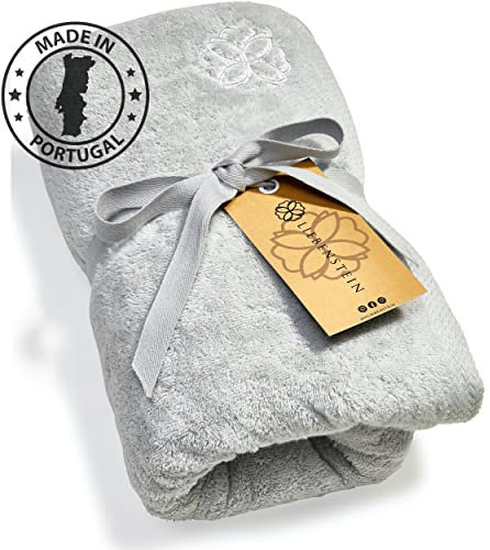 Liebenstein® Premium Saunahandtuch - in hellgrau - 70x200 cm - aus feinster Baumwolle mit 625 g/m² - außergewöhnlich weich und saugstark (hellgrau)