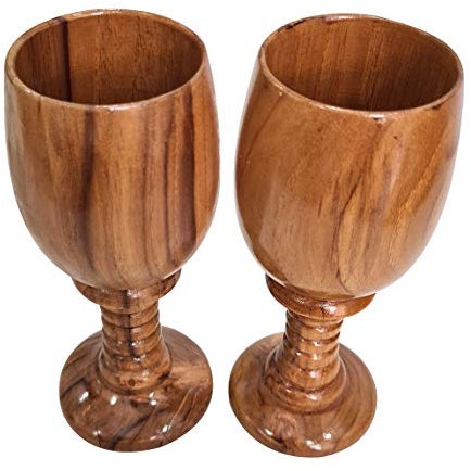 Weinkelch, Vintage-Stil, handgefertigt, Holz, Weinglas, Toasten, Holzkelch, Trinkbecher, Geschenkkollektion