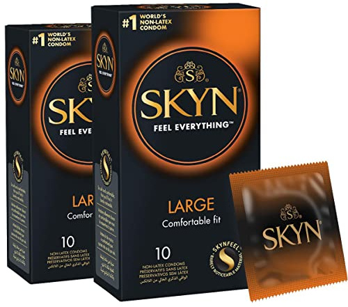 Skyn - 20 Stück Kondome ohne Latex von King Größe – Komfortable Passform