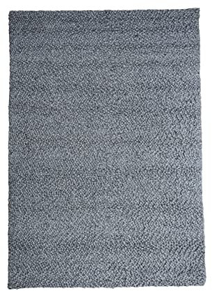 Samarth Teppich Kankad, Handgeknüpfter Wollteppich aus Indien, Handwebteppich für Wohn-, Schlaf-, Arbeits-, Esszimmer oder Küche, aus 100% Wolle, Grau, 200 x 300 cm