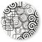 Excelsa Magic Black Sottopentola, Ceramica dolomite e sughero, Cm. 16 x 16