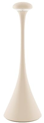 SIGOR Nudrop - Dimmbare LED Akku-Tischleuchte Indoor & Outdoor, IP54 spritzwassergeschützt, Höhe 29,2 cm, aufladbar mit Easy-Connect, 12 h Leuchtdauer, dünenbeige