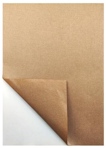 Netuno 20 Blatt Kraftpapier selbstklebend DIN A3 29,7 x 41 cm selbstklebendes Kraftpapier a3 Bastelpapier mit Klebstoff Papier Kraft zum Bedrucken Beschriften Bemalen für Etiketten für Drucker