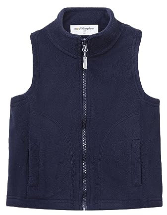 Mud Kingdom Jungen Kinder Junge Süßigkeiten Farbe Design Fleece Winter Weste Marineblau 9-10 Jahre