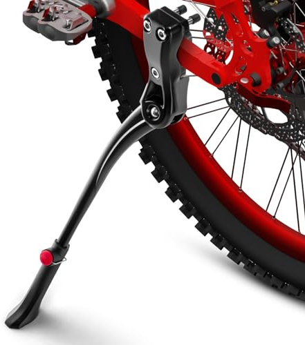 LYCAON Fahrradständer 24-29 Zoll, Aluminiumlegierung Einstellbarer Universal Fahrrad Ständer mit Rutschfestem Gummifuß, Seitenständer für Mountainbike/Rennräder/Trekkingrad/Ebike