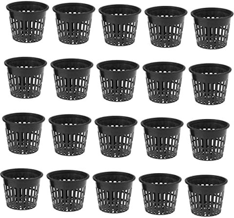 BESPORTBLE 20St Hydroponischer Netzbecher lebende Sukkulentenpflanzen Wasserpflanzbecher Anlage Eimer Wasser Pflanzen Netzbecher zum Bepflanzen Hydroponik Mesh-Netzwerk Combo-Platte Korb