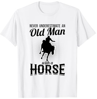 Caballo Abuelo Clases de equitación Día del Padre Camiseta