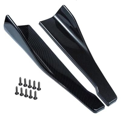 Faldón Lateral Trasero Para VW Para Golf 7 Coche Parachoques Delantero Trasero Winglets Faldón Lateral Tira Extensión Labio Spoiler Difusor Divisor Protector Arañazos Fibra Carbono Faldón Lateral Carr