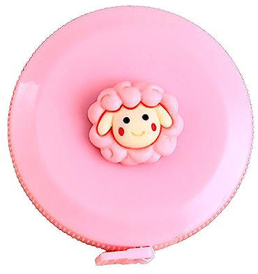 Metro a nastro retrattile per bambini, 152 cm, 1,5 m, morbido e carino, per sarto, cucito, artigianato, tessuto, piccolo metro a nastro, righello flessibile per bambini, metro a nastro retrattile, 152