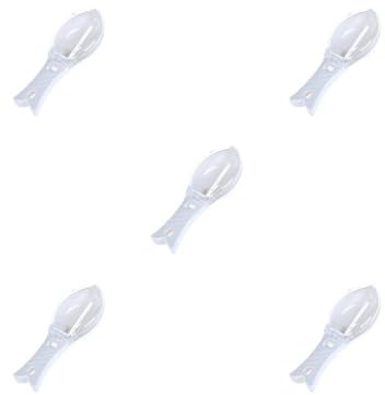 5 Set Scale Remover ABS AS Practical Fish Scaler with Lid Cleaning Tool Cooking Supply Scraper Multifunctional Scales Graters White