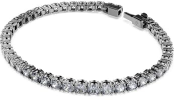 Swarovski Pulsera de mujer de metal y cristal 32029312, X-Large, Cristal, No es una piedra preciosa